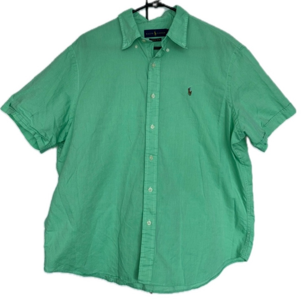 Ralph Lauren Green Short Sleeve Button Up